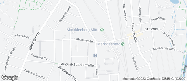 Karte mit Standort von Backhaus Hennig GmbH Backcafé Markkleeberg