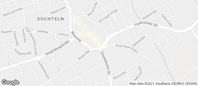 Karte mit Standort von Landbäckerei Stinges