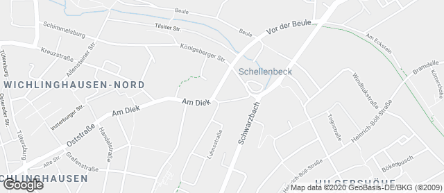 Karte mit Standort von Bäckerei M. u. K. Horsthemke GmbH