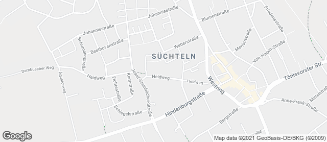 Karte mit Standort von Landbäckerei Stinges