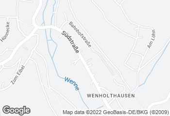 Karte mit Standort von Bäckerei Franzes in Eslohe-Wenholthausen