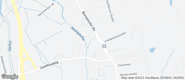 Karte mit Standort von Michas Naturbackstube bei Auengarten Leipzig