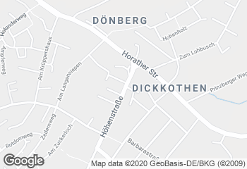 Karte mit Standort von Policks Backstube - Dönberg