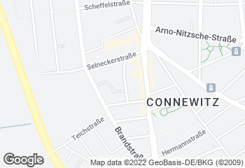 Karte mit Standort von Michas Naturbackstube bei Biomare Connewitz