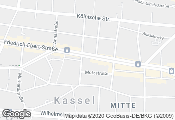 Karte mit Standort von Bäckerei Becker    Filiale Friedrich-Ebert-Straße 57