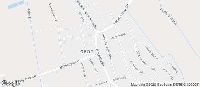 Karte mit Standort von Landbäckerei Oomen GmbH