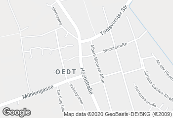 Karte mit Standort von Landbäckerei Oomen GmbH
