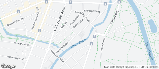 Karte mit Standort von Wendl GmbH Konditorei & Bäckerei, Filiale am ALDI-Markt Nonnenstraße