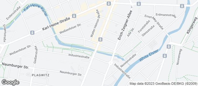 Karte mit Standort von Wendl GmbH Konditorei & Bäckerei, Filiale Lauchstädter Straße