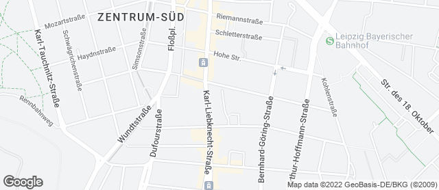Karte mit Standort von Michas Naturbackstube bei Biomare Südvorstadt