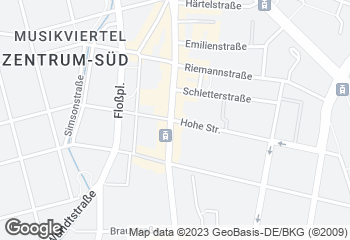 Karte mit Standort von Wendl GmbH Konditorei & Bäckerei, Filiale Karl-Liebknecht-Straße 13a