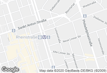 Karte mit Standort von Bäckerei Hendker Ostwall, Sparkasse, Bäckermeister Hendker