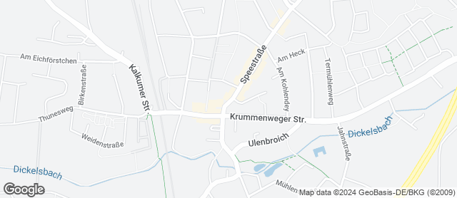 Karte mit Standort von Spezialitäten Bäckerei & Konditorei Behmer - Ratingen Lintorf