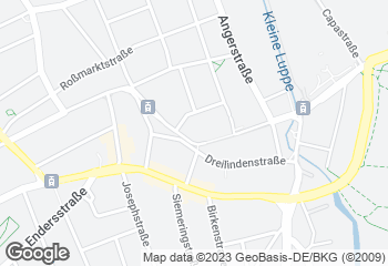 Karte mit Standort von Backhaus Hennig GmbH Fachgeschäft im Kaufland
