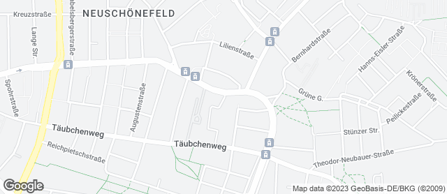 Karte mit Standort von Backhaus Hennig GmbH Fachgeschäft im Kaufland Reudnitz