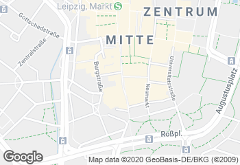 Karte mit Standort von LUKAS Bäcker Peterstraße Leipzig City