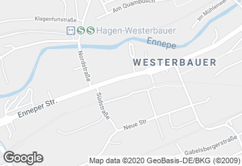 Karte mit Standort von Bäckerei Die 2 im Kaufpark Hagen Westerbauer