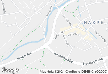 Karte mit Standort von Kamm-Inn Hagen-Haspe