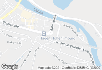 Karte mit Standort von Kamm-Inn Hohenlimburg
