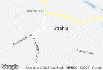 Karte mit Standort von Bäckerei Schneider - Filiale Norma Strehla