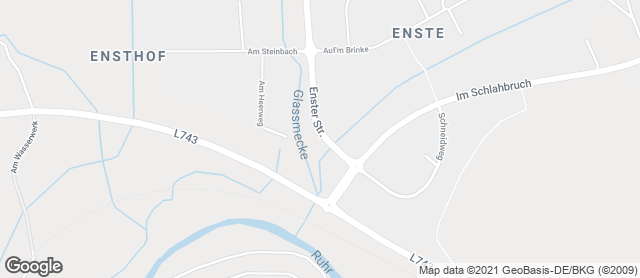 Karte mit Standort von Bäckerei Tismes, Inh. Jennifer Hennecke