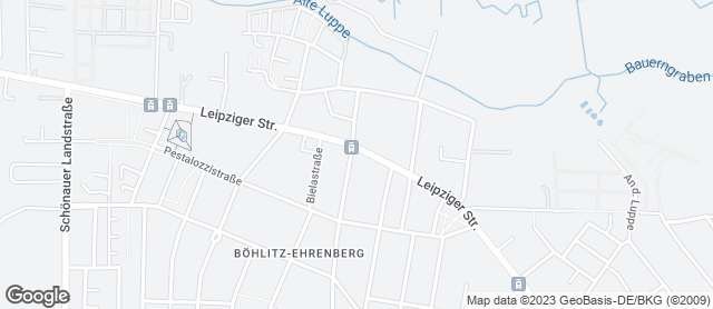 Karte mit Standort von Wendl GmbH, Konditorei & Bäckerei, Filiale Böhlitz-Ehrenberg