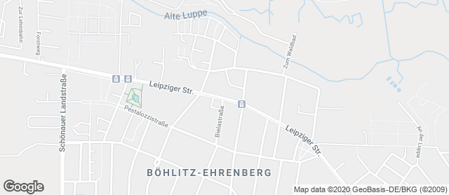 Karte mit Standort von Handwerksbäckerei und -konditorei Kleinert Böhlitz-Ehrenberg