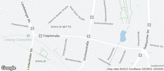 Karte mit Standort von Wendl GmbH Konditorei & Bäckerei, Filiale im Konsum Coppistraße