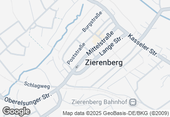 Karte mit Standort von Stadtbäckerei Schäfer e.K.