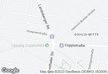 Karte mit Standort von Wendl GmbH Konditorei & Bäckerei, Filiale Landsberger Straße
