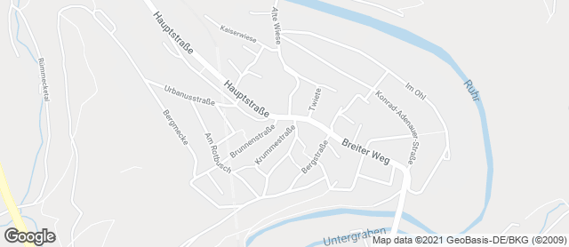 Karte mit Standort von Bäckerei Franzes in Freienohl