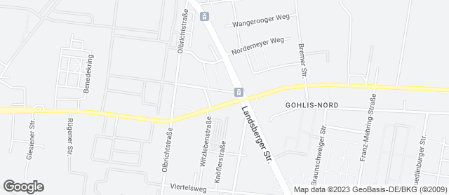 Karte mit Standort von Wendl GmbH Konditorei & Bäckerei, Filiale im Gohlis-Park