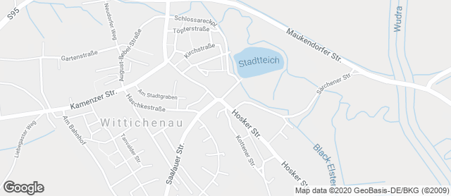 Karte mit Standort von Bäckerei Konditorei Partyservice Kupke