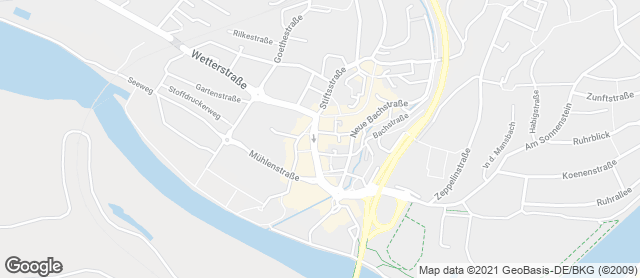 Karte mit Standort von Bäckermeister Kamm