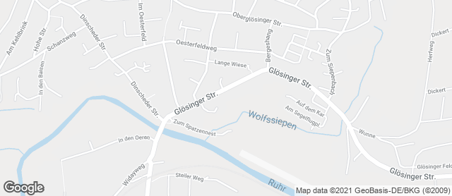 Karte mit Standort von Bäckerei Hahne OHG