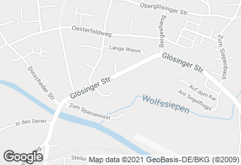 Karte mit Standort von Bäckerei Hahne OHG