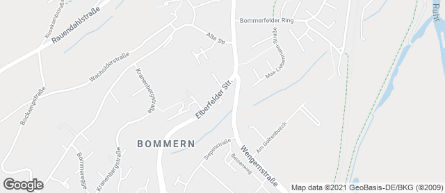 Karte mit Standort von Holzofenbäckerei Bommern GmbH