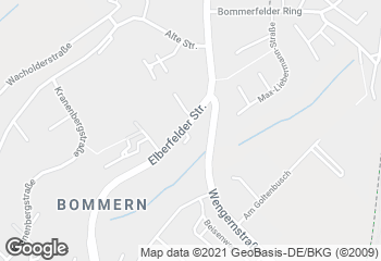 Karte mit Standort von Holzofenbäckerei Bommern GmbH