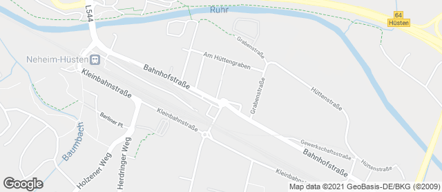 Karte mit Standort von Bäckerei Jürgens