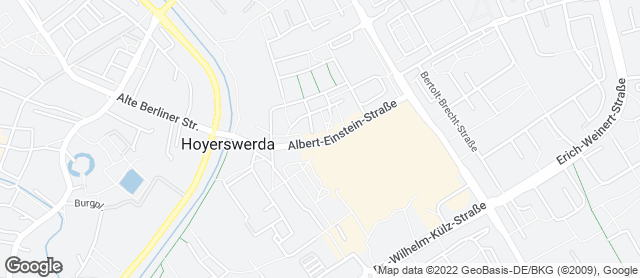 Karte mit Standort von Bäckerei Dreißig Café Hoyerswerda