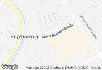 Karte mit Standort von Bäckerei Dreißig Café Hoyerswerda