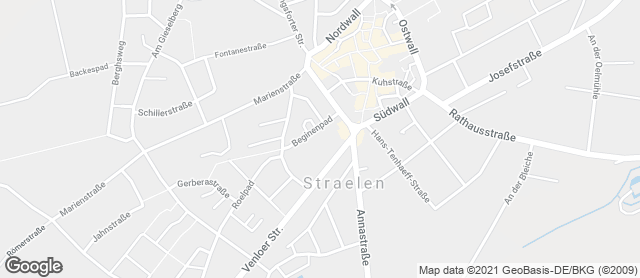 Karte mit Standort von Landbäckerei Stinges