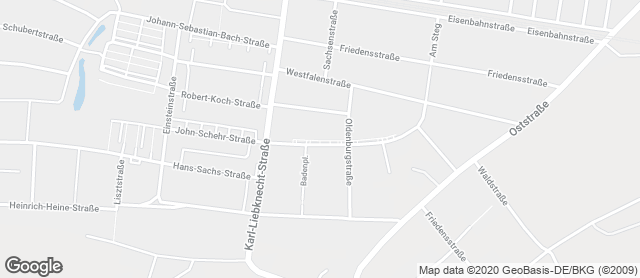 Karte mit Standort von Bäckerei-Konditorei Krause