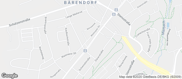 Karte mit Standort von Bäckerei und Konditorei Schmidtmeier