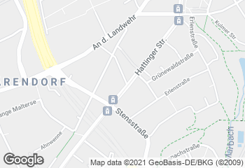 Karte mit Standort von Vollkornbäckerei Hutzel GmbH