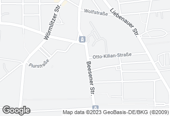 Karte mit Standort von Bäckerei Kirn; Filiale Beesener Straße