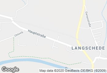 Karte mit Standort von Bäckermeister GROBE - REWE Fröndenberg-Langschede