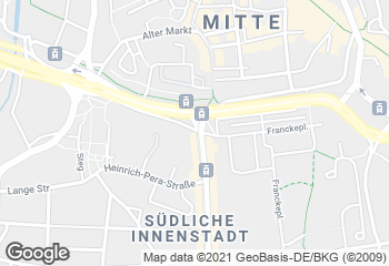 Karte mit Standort von Bäckerei Rödel