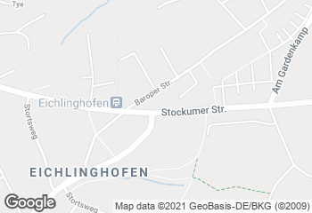Karte mit Standort von Bäckermeister GROBE - REWE Eichlinghofen