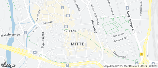 Karte mit Standort von Michas Naturbackstube bei denn's Biomarkt Halle